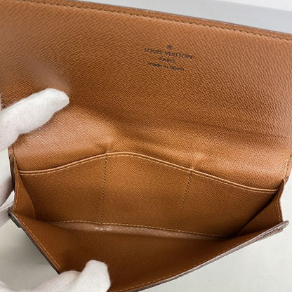 Louis Vuitton Long Wallet Monogram Porte Cirque By Fold M61820 Brown Men Women