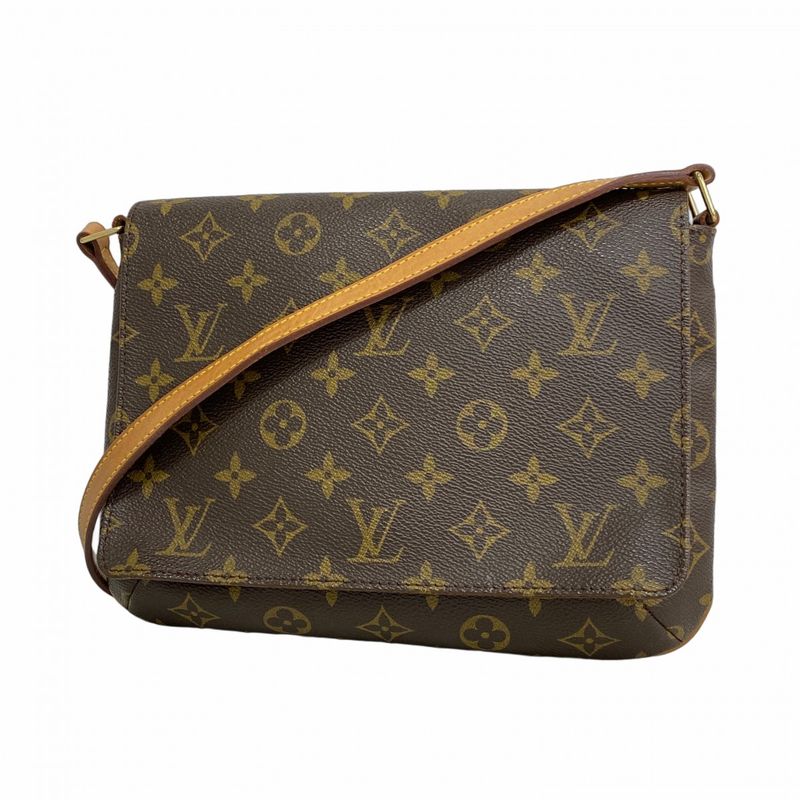 Louis Vuitton Shoulder Bag Monogram Musette Tango Short Strap M51257 Brown