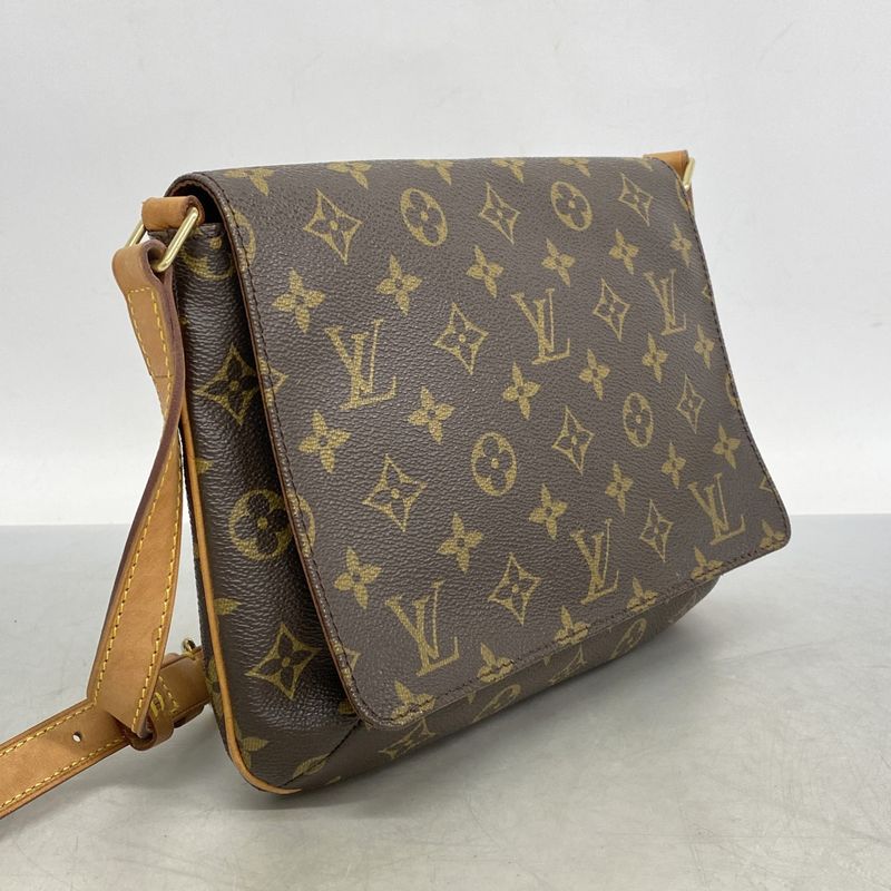 Louis Vuitton Shoulder Bag Monogram Musette Tango Short Strap M51257 Brown