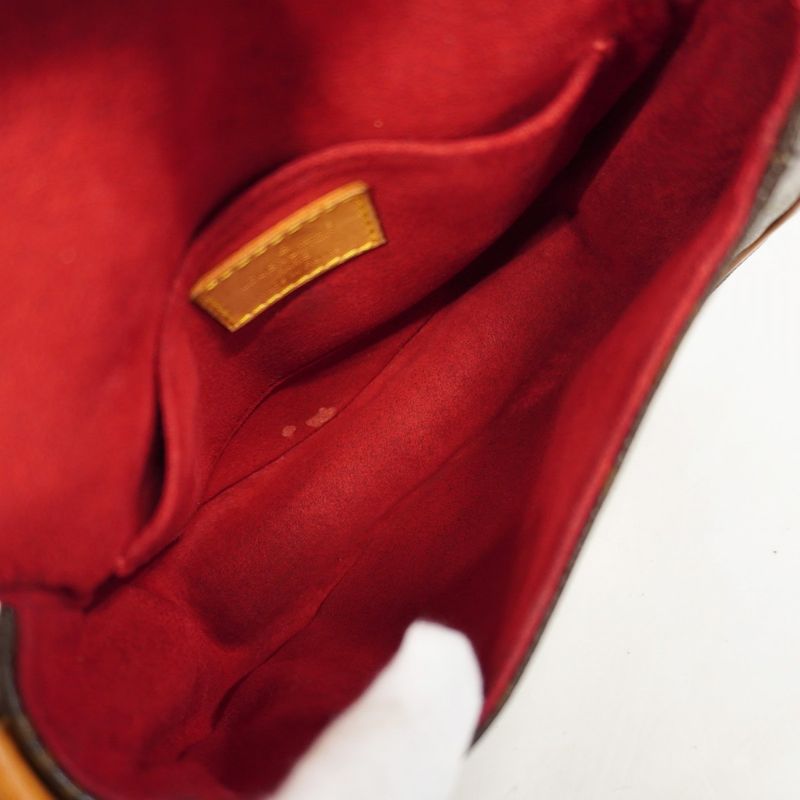 Louis Vuitton Shoulder Bag Monogram Tan Blanc M51179 Brown Ladies