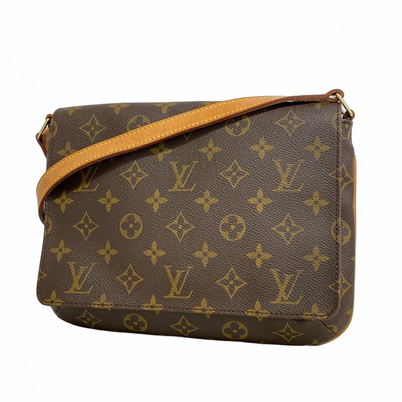 Louis Vuitton Shoulder Bag Monogram Musette Tango Short Strap M51388 Brown