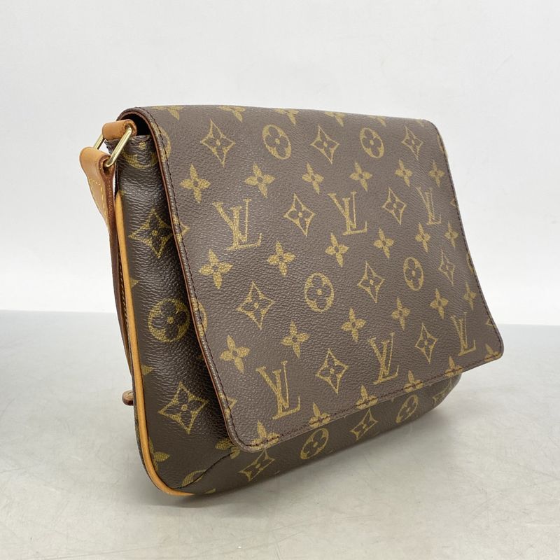 Louis Vuitton Shoulder Bag Monogram Musette Tango Short Strap M51388 Brown