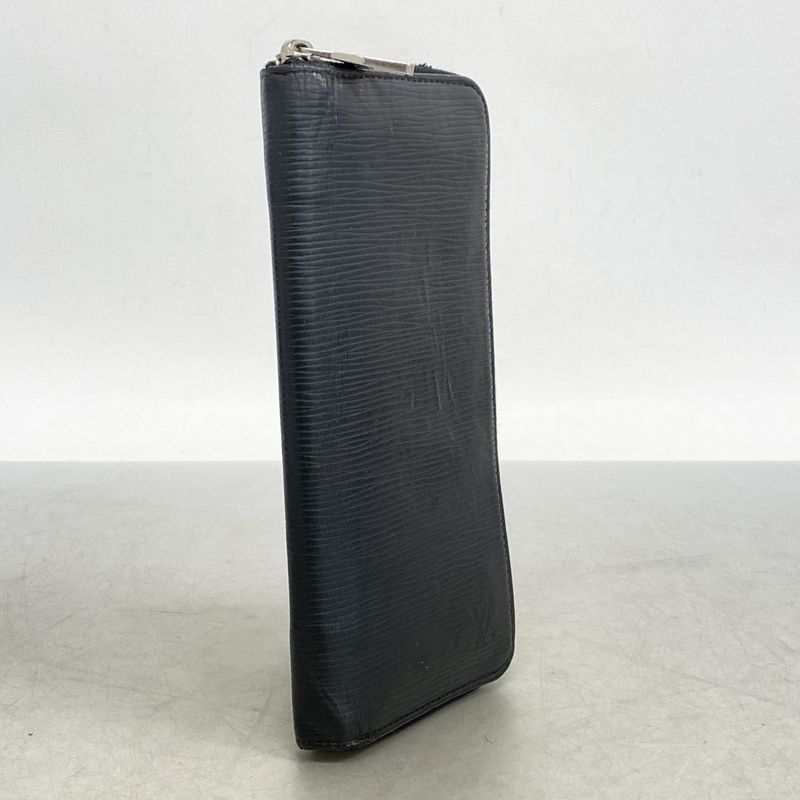 Louis Vuitton Epi Zippy Wallet Vertical M60965 Noir Black Men's