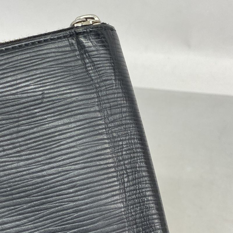 Louis Vuitton Epi Zippy Wallet Vertical M60965 Noir Black Men's
