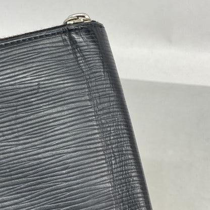 Louis Vuitton Epi Zippy Wallet Vertical M60965 Noir Black Men's