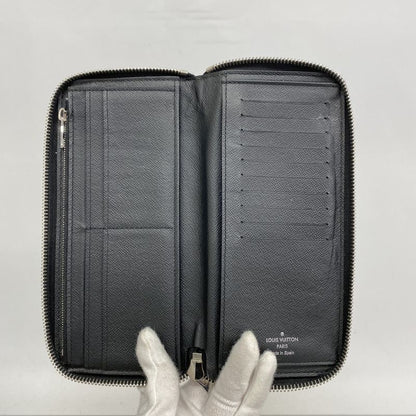 Louis Vuitton Epi Zippy Wallet Vertical M60965 Noir Black Men's