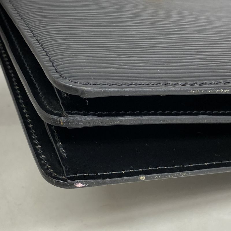 Louis Vuitton Epi Capuchin Shoulder Bag M52342 Noir Black Women