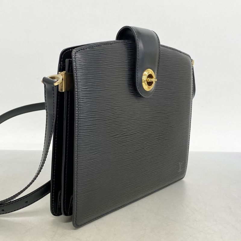 Louis Vuitton Epi Capuchin Shoulder Bag M52342 Noir Black Women