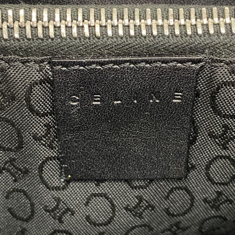 Celine Tote Bag C Macadam Canvas Black Silver Hardware Women's