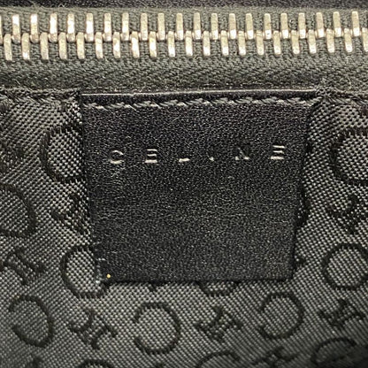 Celine Tote Bag C Macadam Canvas Black Silver Hardware Women's