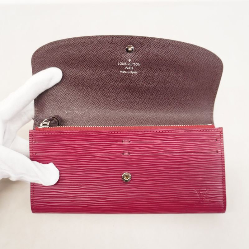 Louis Vuitton Epi Portefeuille Emilie Long Wallet M60851 Fuchsia Ladies