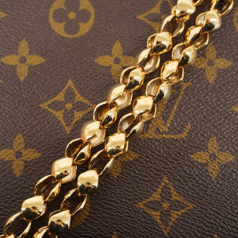 Louis Vuitton Shoulder Bag Monogram Victoire M41730 Brown Noir Black Women