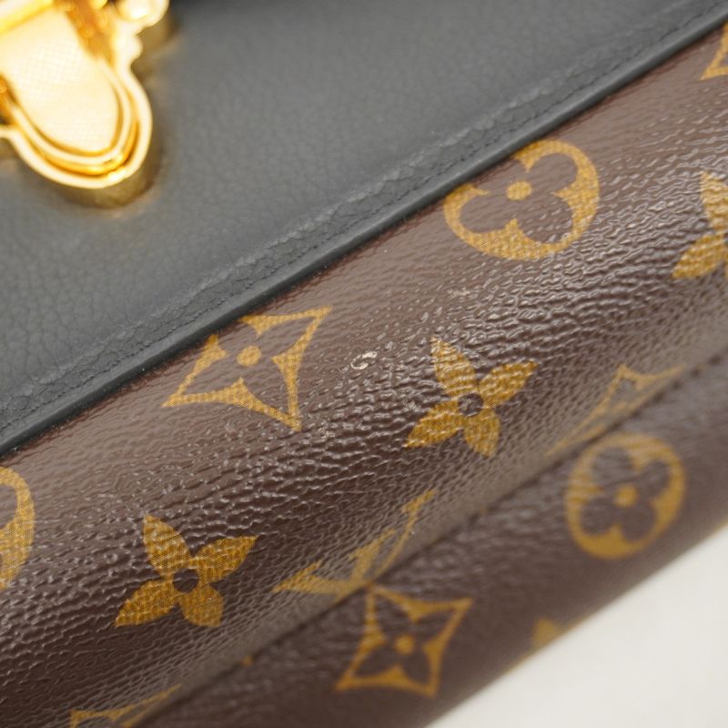 Louis Vuitton Shoulder Bag Monogram Victoire M41730 Brown Noir Black Women