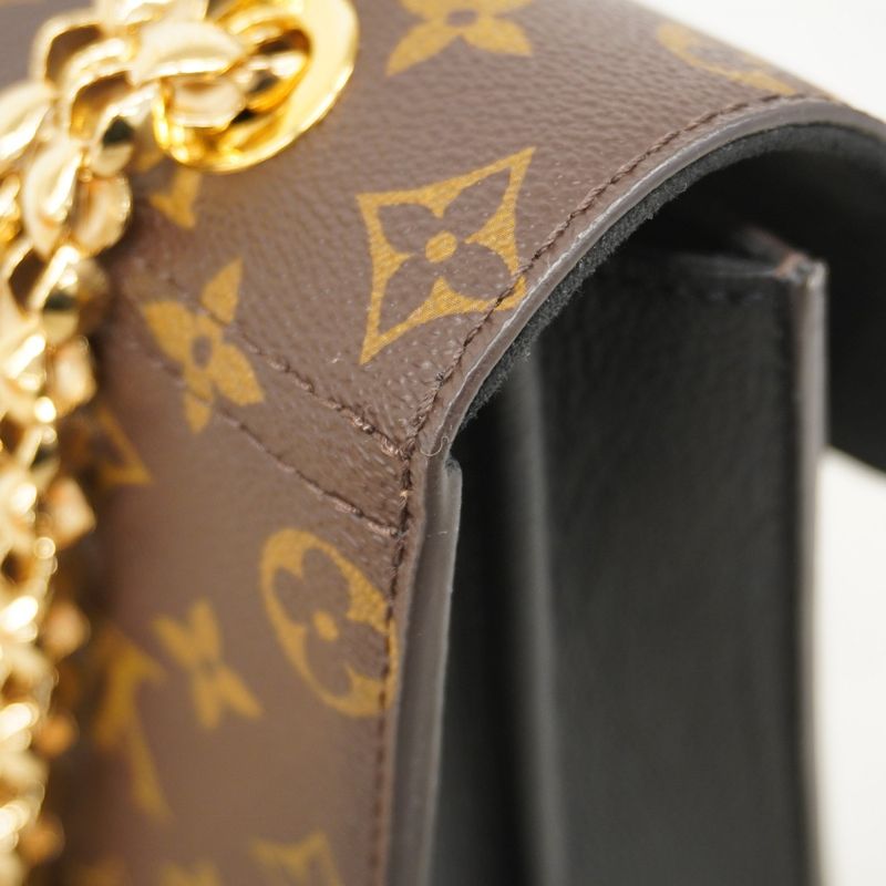 Louis Vuitton Shoulder Bag Monogram Victoire M41730 Brown Noir Black Women