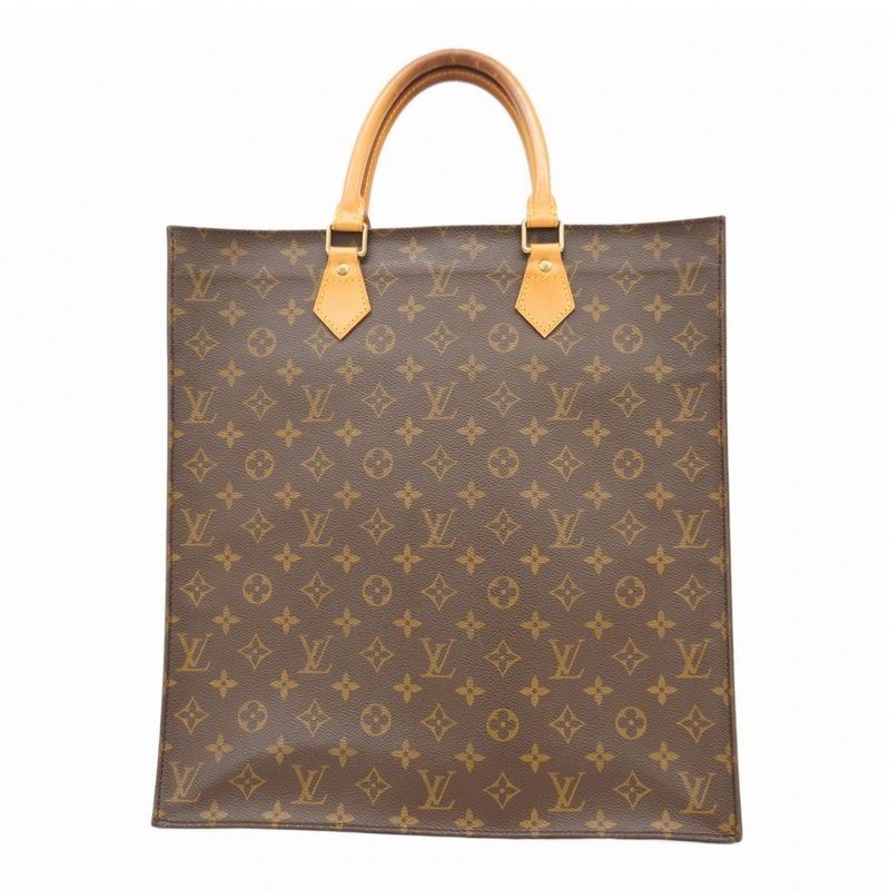 Louis Vuitton Tote Bag Monogram Sac Pla M51140 Brown Women