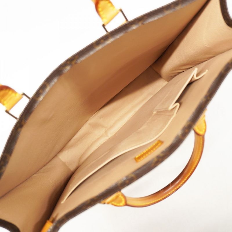 Louis Vuitton Tote Bag Monogram Sac Pla M51140 Brown Women