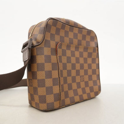 Louis Vuitton Shoulder Bag Damier Olaf PM N41442 Ebène Men's