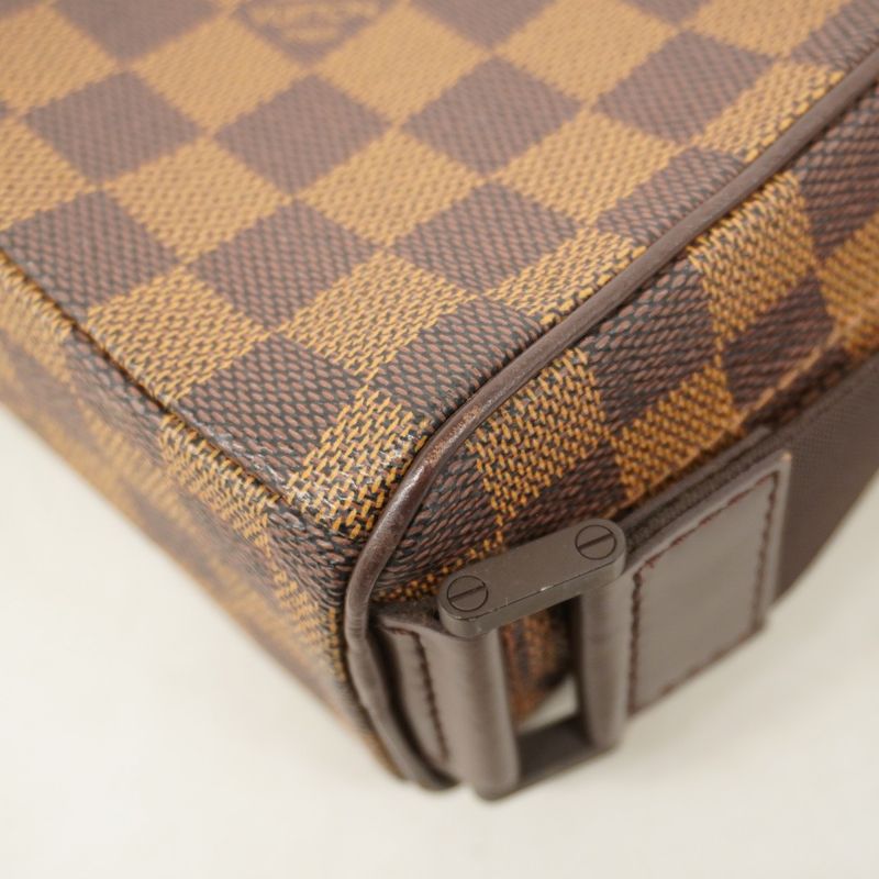 Louis Vuitton Shoulder Bag Damier Olaf PM N41442 Ebène Men's
