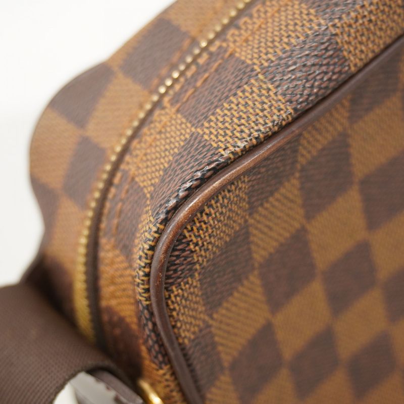 Louis Vuitton Shoulder Bag Damier Olaf PM N41442 Ebène Men's