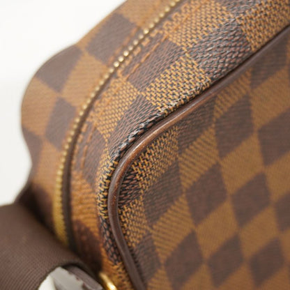 Louis Vuitton Shoulder Bag Damier Olaf PM N41442 Ebène Men's