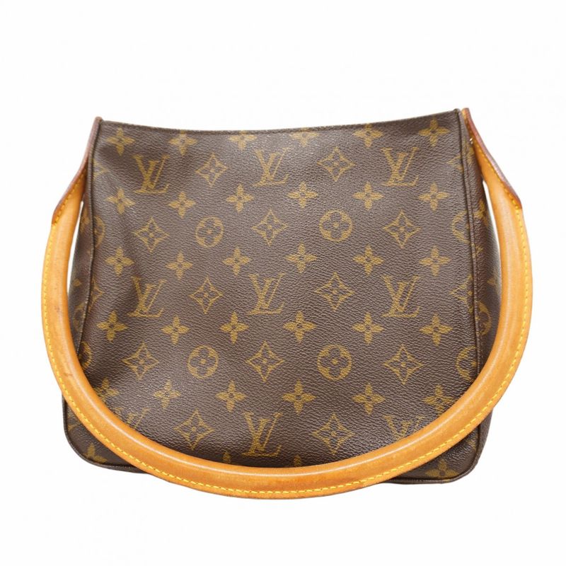 Louis Vuitton Shoulder Bag Monogram Looping MM M51146 Brown Ladies