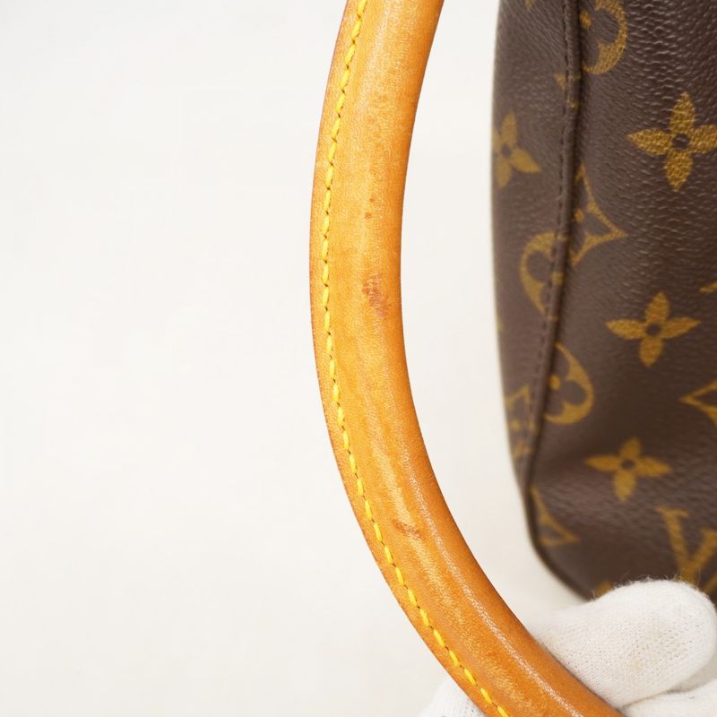 Louis Vuitton Shoulder Bag Monogram Looping MM M51146 Brown Ladies