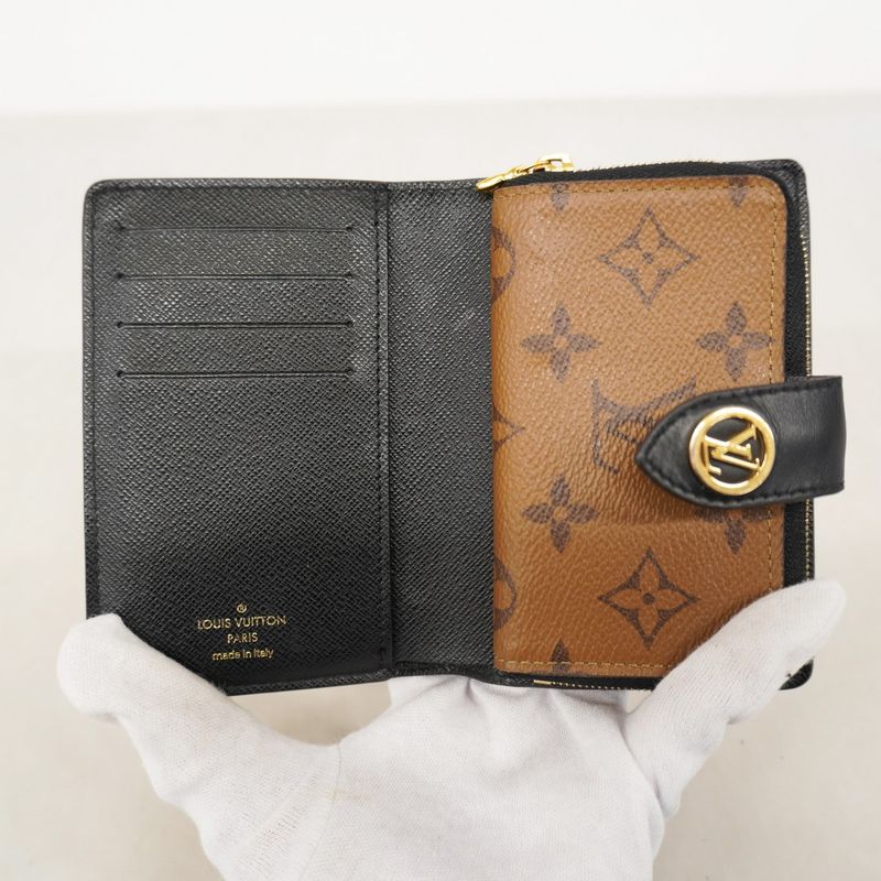 Louis Vuitton Wallet Monogram Reverse Portefeuille Juliette M69432 Brown Ladies