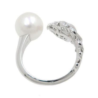 Chanel Plume du Chanel Ring Pearl & Diamond #51 (size Around 10.5)