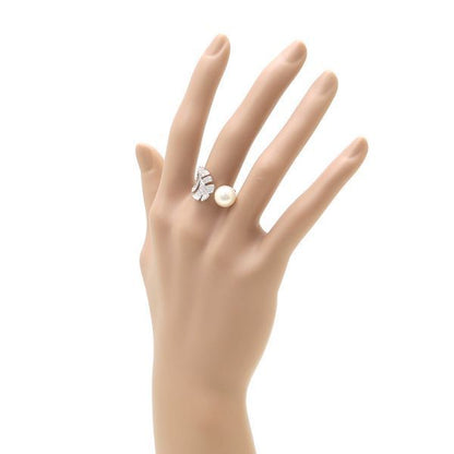 Chanel Plume du Chanel Ring Pearl & Diamond #51 (size Around 10.5)