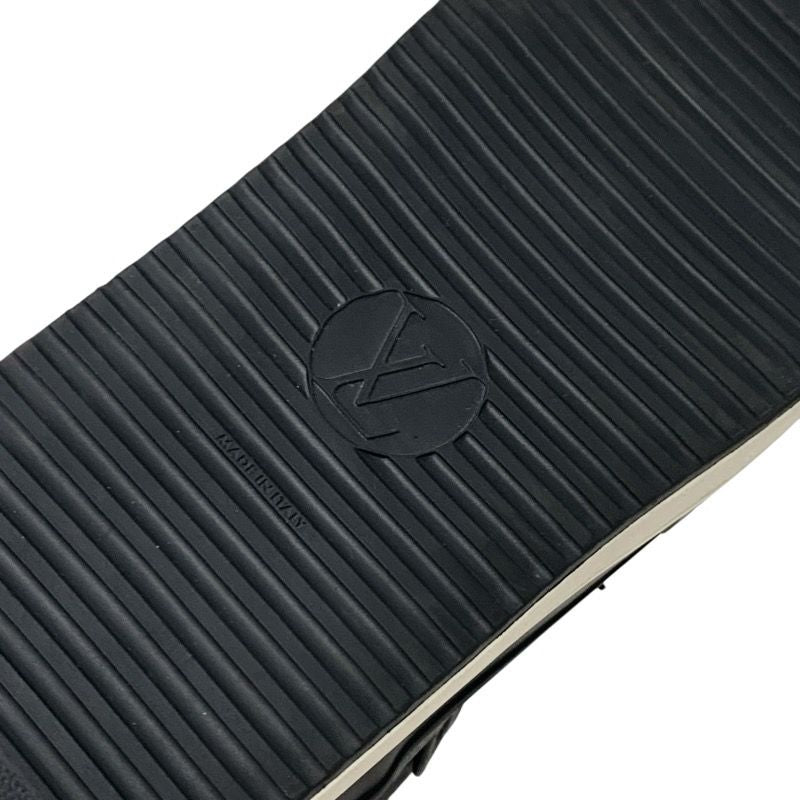 Louis Vuitton Slalom Line Monogram Boots Short Boots Shoes Leather Black Snow