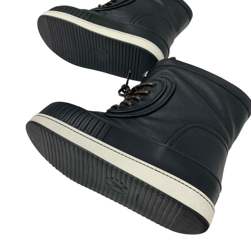 Louis Vuitton Slalom Line Monogram Boots Short Boots Shoes Leather Black Snow