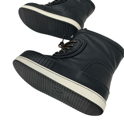 Louis Vuitton Slalom Line Monogram Boots Short Boots Shoes Leather Black Snow