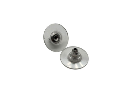 Chanel CC Logo Earrings Rhinestone Metal Clear Silver — view 7