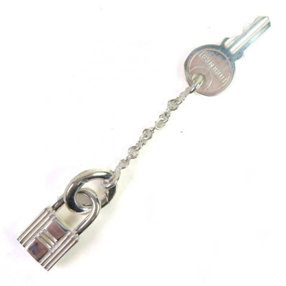 ◇hermes Sv925 Cadena Key Motif H Logo Necklace Pendant Top Accessory Silver
