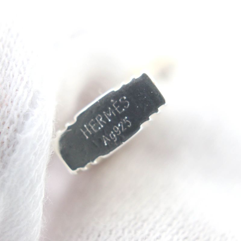 ◇hermes Sv925 Cadena Key Motif H Logo Necklace Pendant Top Accessory Silver