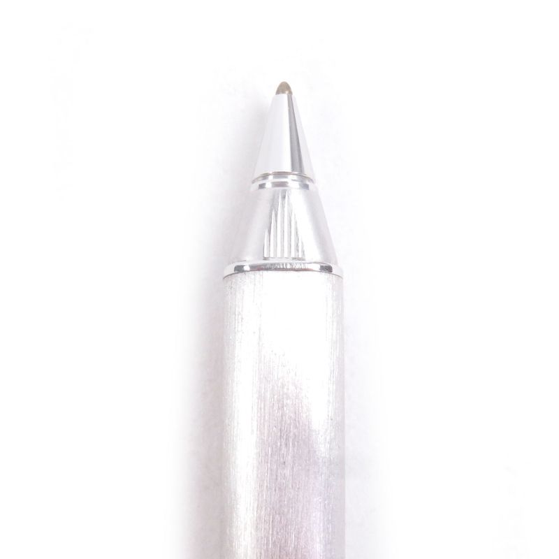 Cartier Vintage Trinity Hairline Cap Ballpoint Pen Silver Gold With Case Made