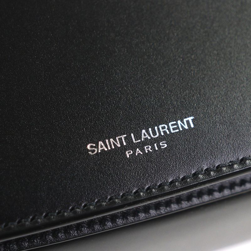 Beautiful ▼saint Laurent Paris Saint Laurent Paris 821003 Small Crossbody Smooth Leather Logo Flap Shoulder Bag