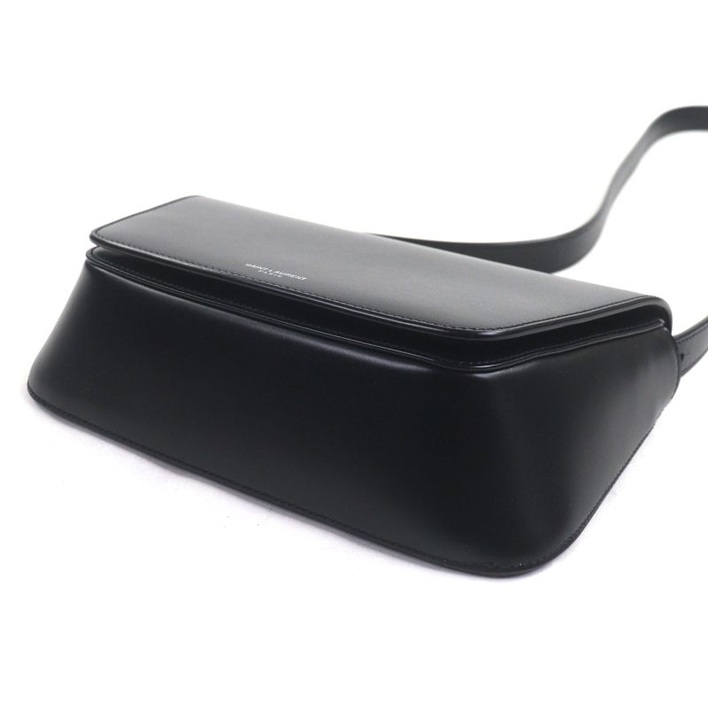 Beautiful ▼saint Laurent Paris Saint Laurent Paris 821003 Small Crossbody Smooth Leather Logo Flap Shoulder Bag