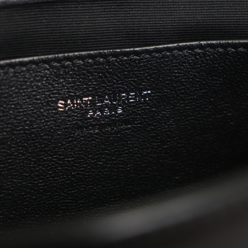 Beautiful ▼saint Laurent Paris Saint Laurent Paris 821003 Small Crossbody Smooth Leather Logo Flap Shoulder Bag
