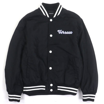 Versace 2023 1014374 Logo Embroidered Padded Stadium Jacket Stadium Jacket