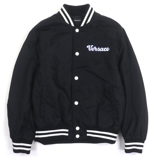 Versace 2023 1014374 Logo Embroidered Padded Stadium Jacket Stadium Jacket