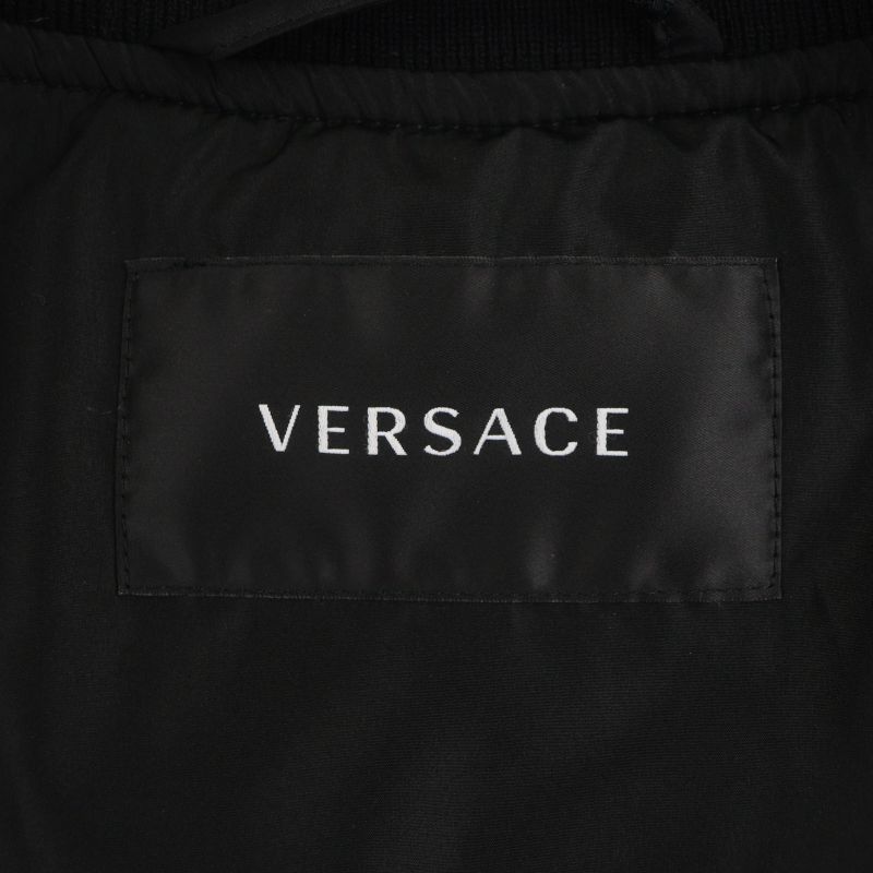 Versace 2023 1014374 Logo Embroidered Padded Stadium Jacket Stadium Jacket