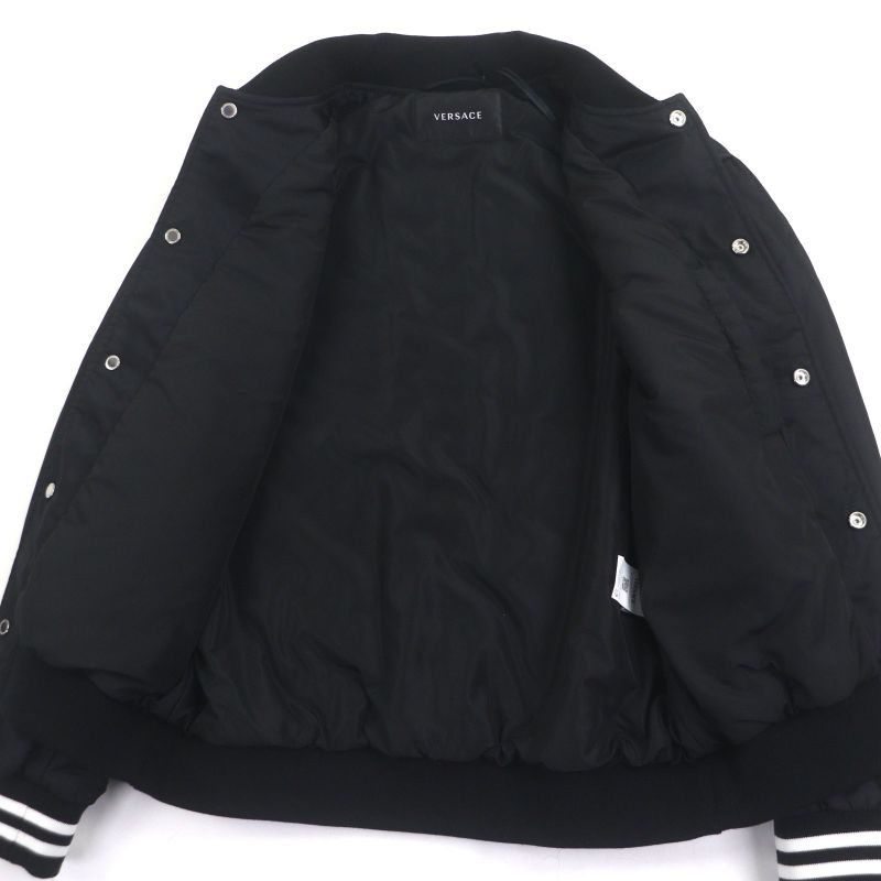Versace 2023 1014374 Logo Embroidered Padded Stadium Jacket Stadium Jacket