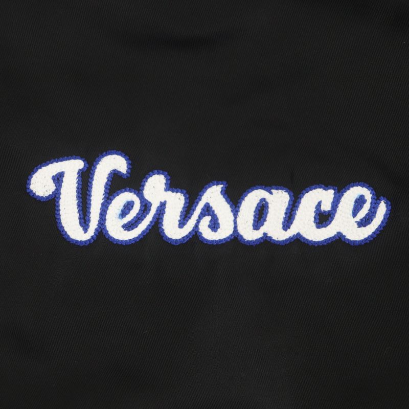 Versace 2023 1014374 Logo Embroidered Padded Stadium Jacket Stadium Jacket