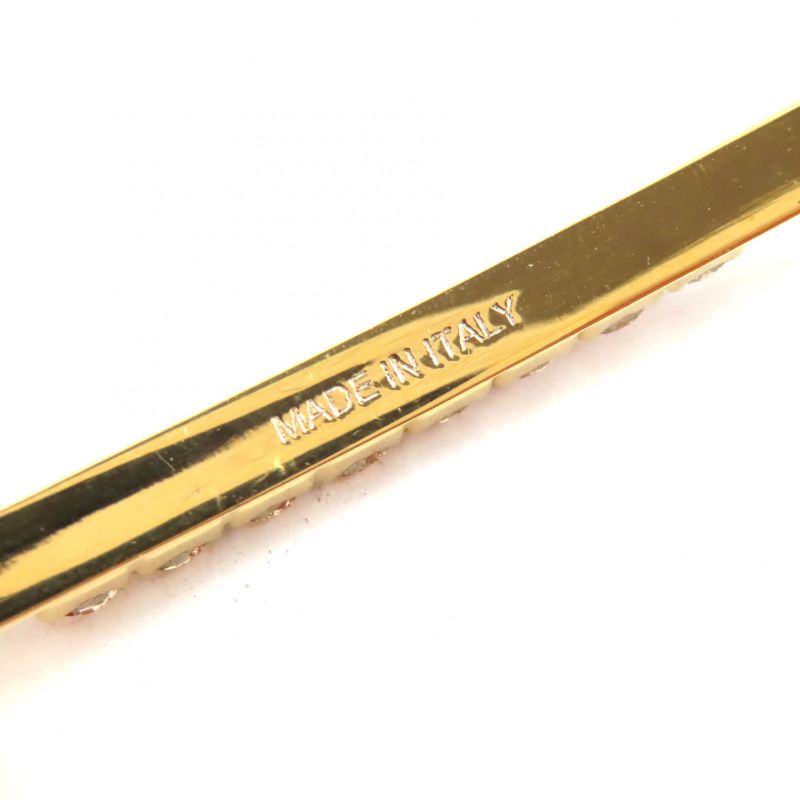 Good Quality◇ Prada 1if098 GP Hairpin With Triangle Logo Rhinestone Decoration