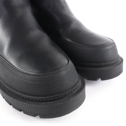 Christian DIOR Empreinte Dior Empreinte Leather Short Boots With CD Logo