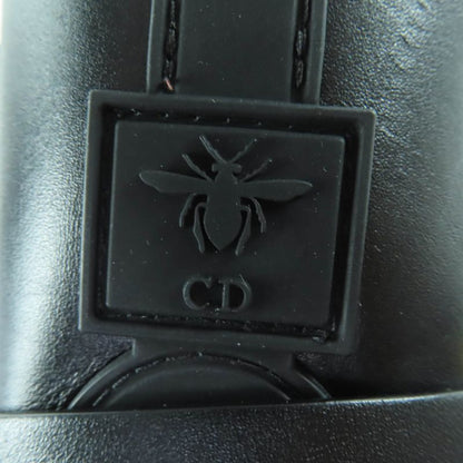 Christian DIOR Empreinte Dior Empreinte Leather Short Boots With CD Logo