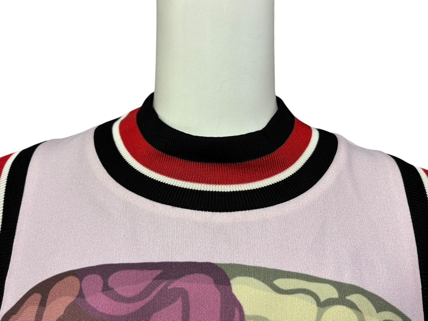 Prada Beauty Mask Dress Rayon Sleeveless Multicolor — view 4