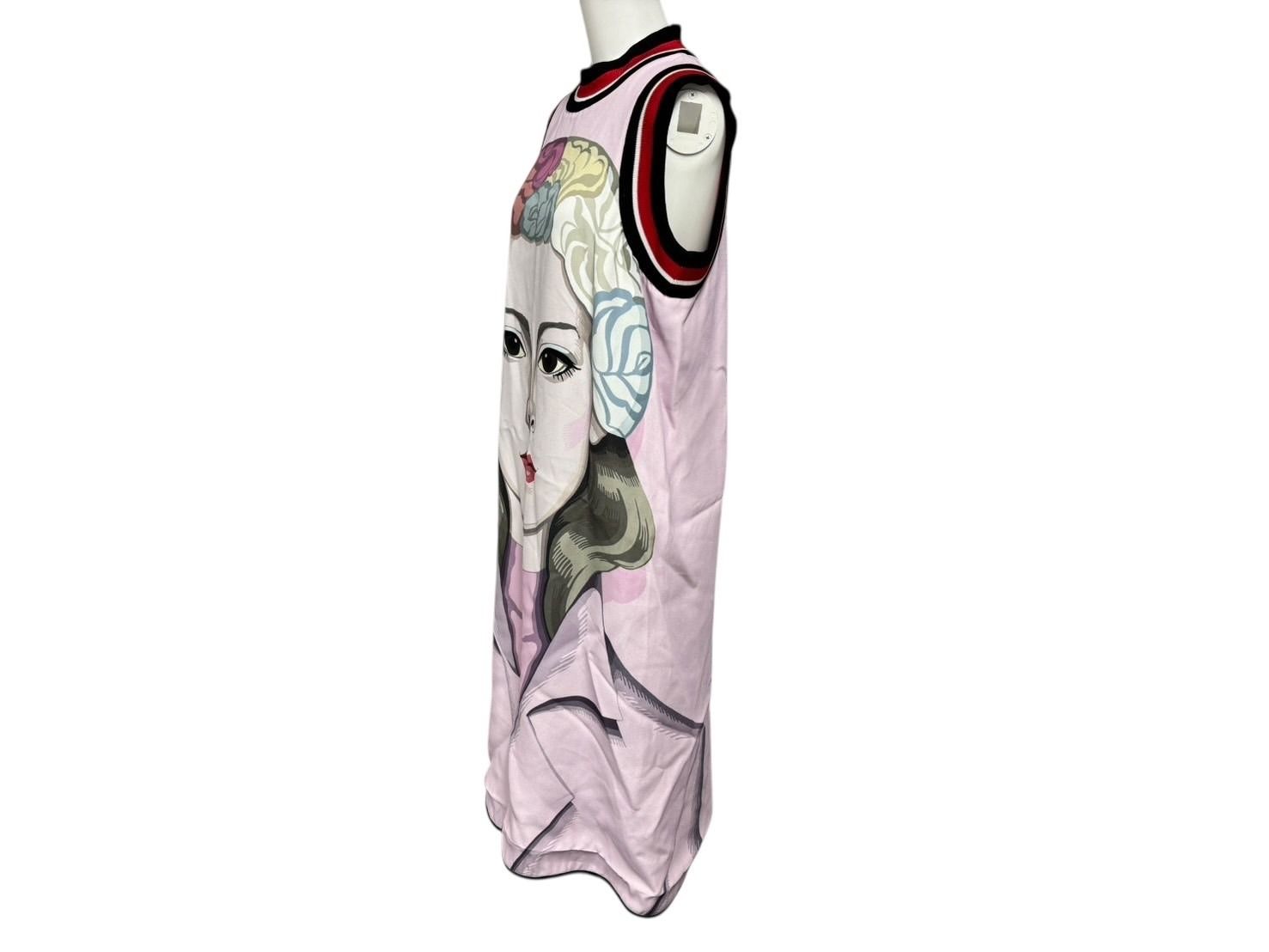 Prada Beauty Mask Dress Rayon Sleeveless Multicolor — view 3