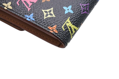 Louis Vuitton Wallet Takashi Murakami Portefeuille Sarah Black Monogram — view 5
